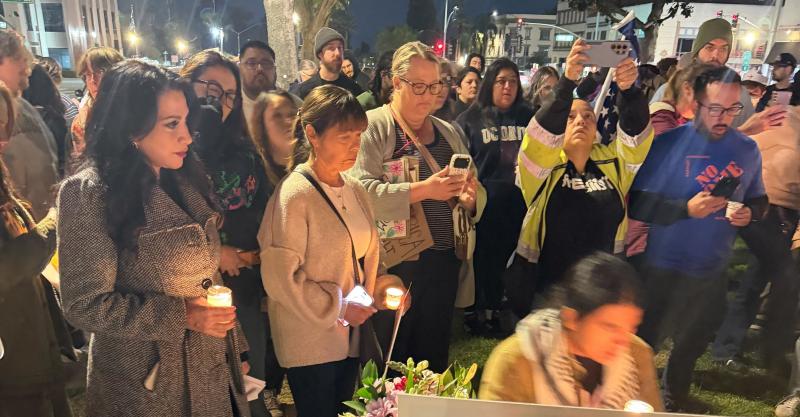 Senator Rubio with Ontario Community Standing in Solidarity at Vigil for Alex Pretti