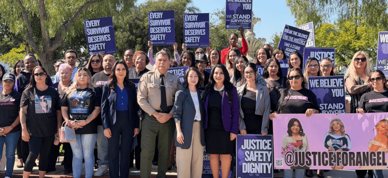 Senator Rubio Alongside Survivors, Advocates, Assemblywoman Blanca Rubio and Sheriff Luna 