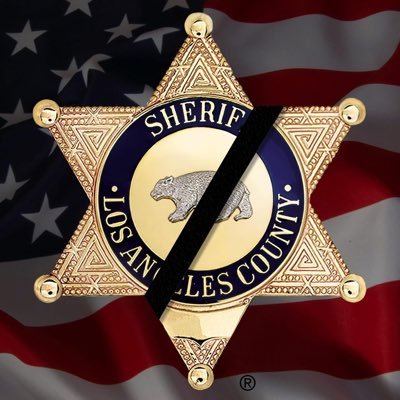 Sheriff badge with black band