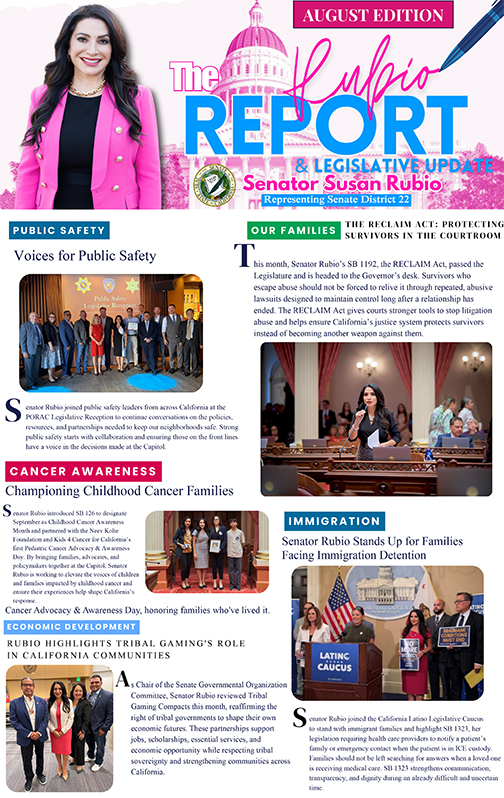 First page of The Rubio Report
